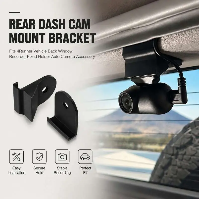 Rear Dash Cam Mount Bracket Fits 4Runner Vehicle Back Window Recorder Fixed Holder Auto Camera Accessory