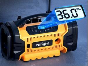 Nilight Portable Digital Tire Inflator - 160PSI Dual Motors AC/DC Dual Power Automotive Vehicle Tool with Auto Shutoff, Inflation/Deflation for Cars, Inflatables