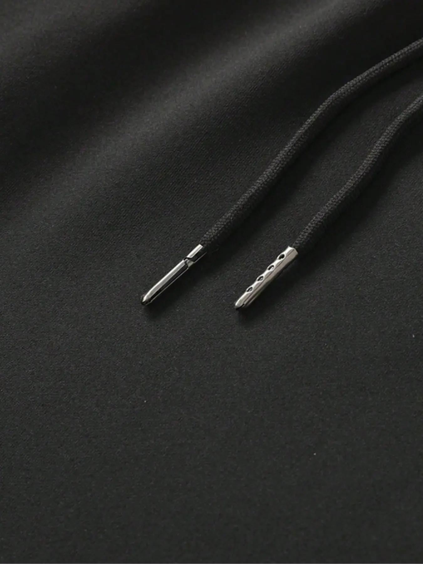 TikTok Viral 2pcs Graphic Jogger Pants – Black & Grey PARIS Letter Print Soft Cotton Fleece Slacks | Trendy Red Stripe Detail Streetwear Joggers | Mens Aesthetic Casual Daily Wear | TikTok Trending Drip Fit Comfortable Pants for Hangouts & Errands | Styli