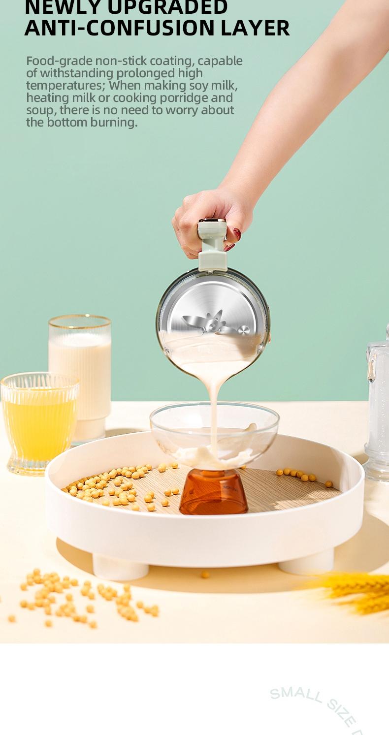 Automatic Multifunctional Household Soymilk Maker, No Cooking or Filtering Needed, Includes Juice Blender, Oatmeal Smoothie Machine, Nut Milk Machine