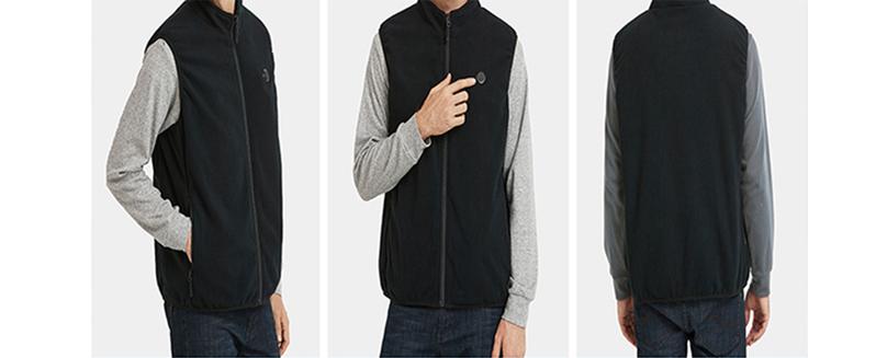 【Includes Power Bank】Norwell Heated Vest Fleece Vest Puffer Vest Women Sleeveless Zip Up Outerwear Stand Collar Quilted Vest Warm Winter Jackets Coats with Pocket