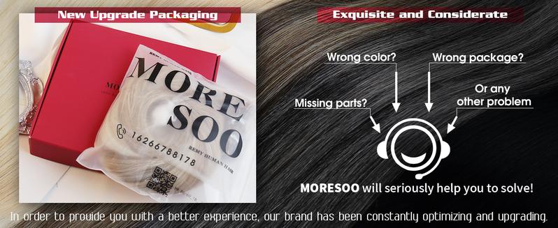 MORESOO Microbead Extensions Microlink Hair Extensions Micro Loop Natural Straight Human Hair Invisibead Extensions Micro Ring 56G 14-24inch Glueless Black Human Hair Extensions