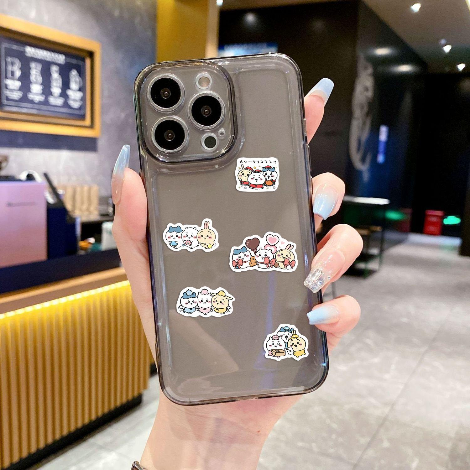 50pcs Chiikawa Kawaii Stickers Pack, Sticker Sheets, Waterproof Cute Japanese Anime Character Decals for Laptop, Water Bottle, Journal & Scrapbook, Anime Fan Gift