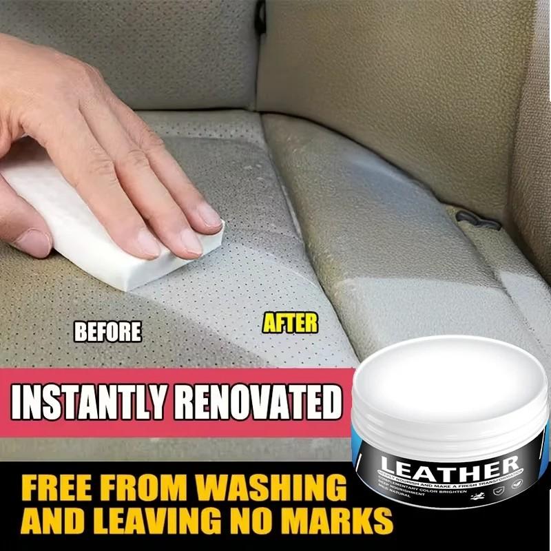 Car Interior Multi-Functional Cleaning Paste, Clean Seats Plastic Dashboard Leather Carpet, Long-Lasting Protection Easy Use, Interior Car Cleaner