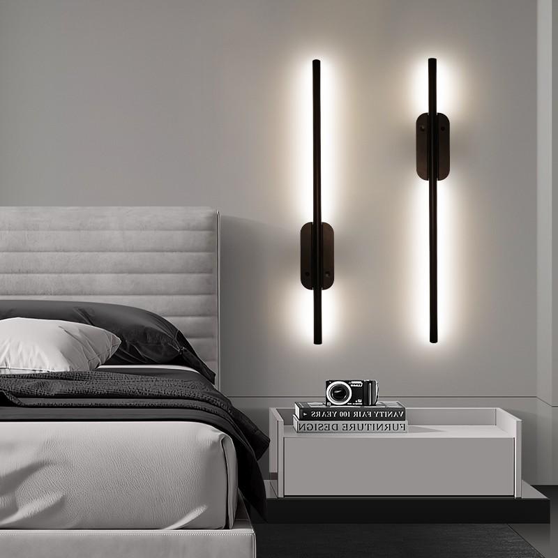 2-Pack Modern Linear LED Wall Lights, Rechargeable, Timer, Magnetic, for Living Room, Kitchen, Bedroom, Hallway, Cafe, Restaurant, Office