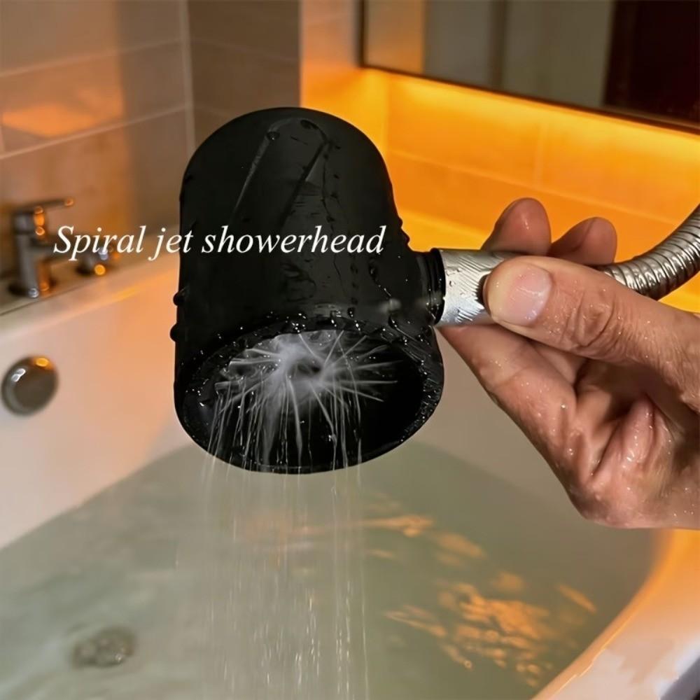Helical Pressure Shower Head, Innovative Washing Machine Shower, Creative Adult Universal Shower, Focus on Men's Hygiene, Limited Time 2pcs Set