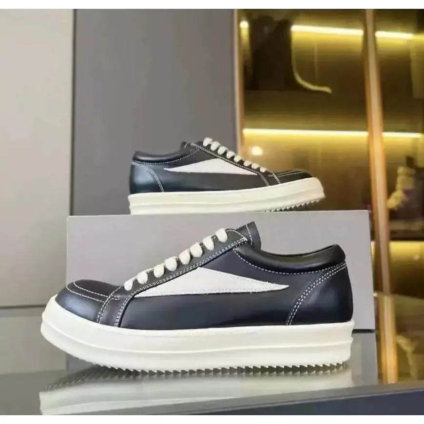 Retro shoes  Men Women Shoes High Street Vintage Luxury Low Lace Up Trainers Skateboard  Genuine Leather  designer Sneakers