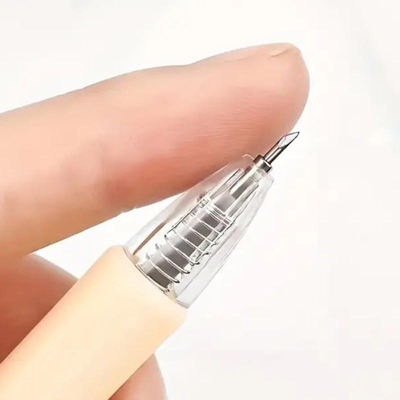 2pcs Random Color Creative Knife Pen, Student DIY Hand Cutter, Morandi Color Precision Craft Tool, Paper Scrapbook Cutting Tool, Cutting Supplies, Paper Cutters