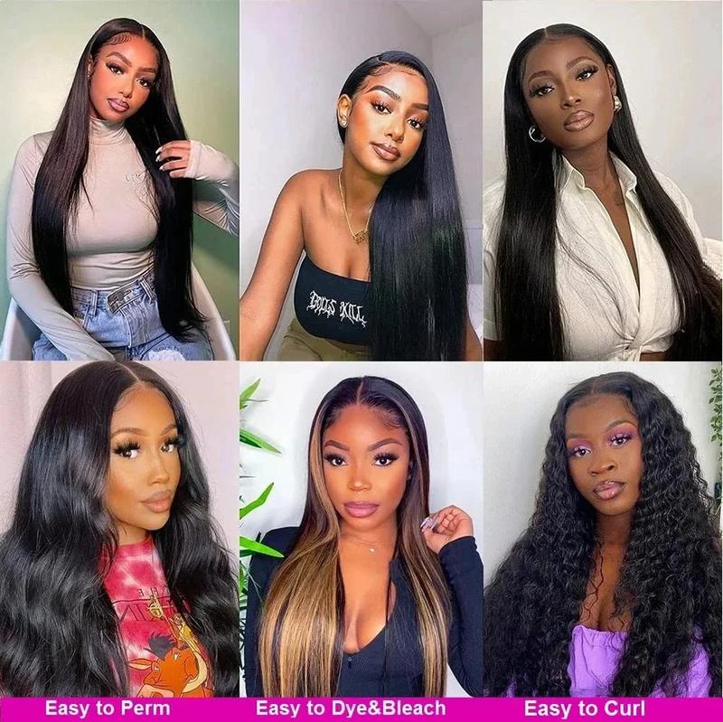 Bling Hair Full Brazilian 13x6 Hd Lace Frontal Real Hair Wig For Women 30 Inch Bone Straight Cheap Wigs On Sale Clearance