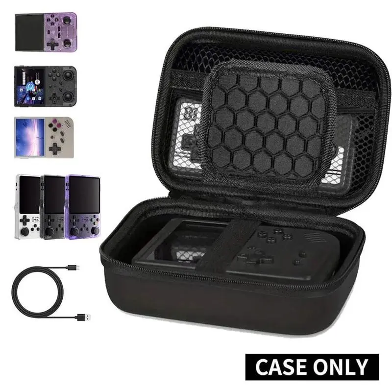 2026 new model storage bag iscompatible with RG353V/ RG35XX/RG353VS/ R36S/ X6/ K36 retro handheldgame consoles, mini game console travelprotective cases, and Android game consolecarrying bags (only bag )