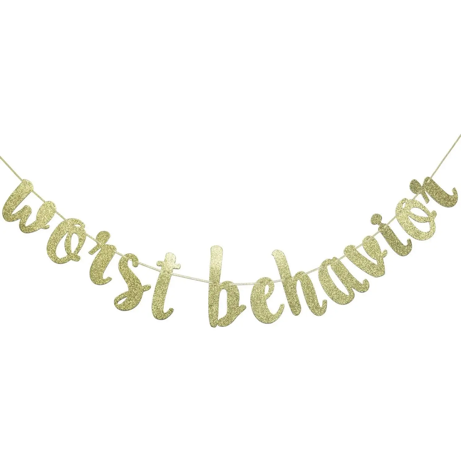 Worst Behavior Banner, Funny Party Decor | Birthday, Bridal Shower Decor, Bachelorette Party Decorations, Pre-strung