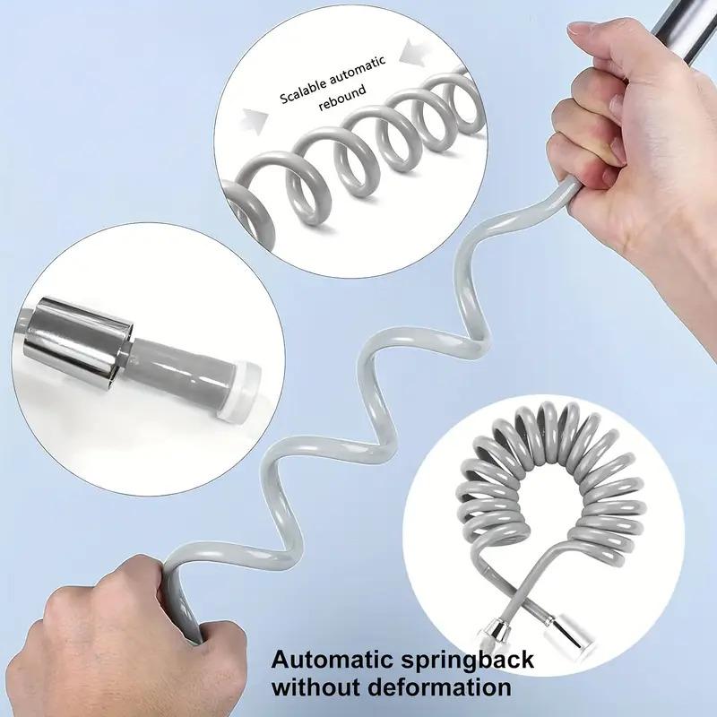 Handheld Shower Kit for Wash Basin, 1.5m Flexible Hose, Kitchen & Bathroom Faucet Spray Accessories, Adapter G1/2, Shampoo, Pet Shower Use, Handheld Shower Attachment