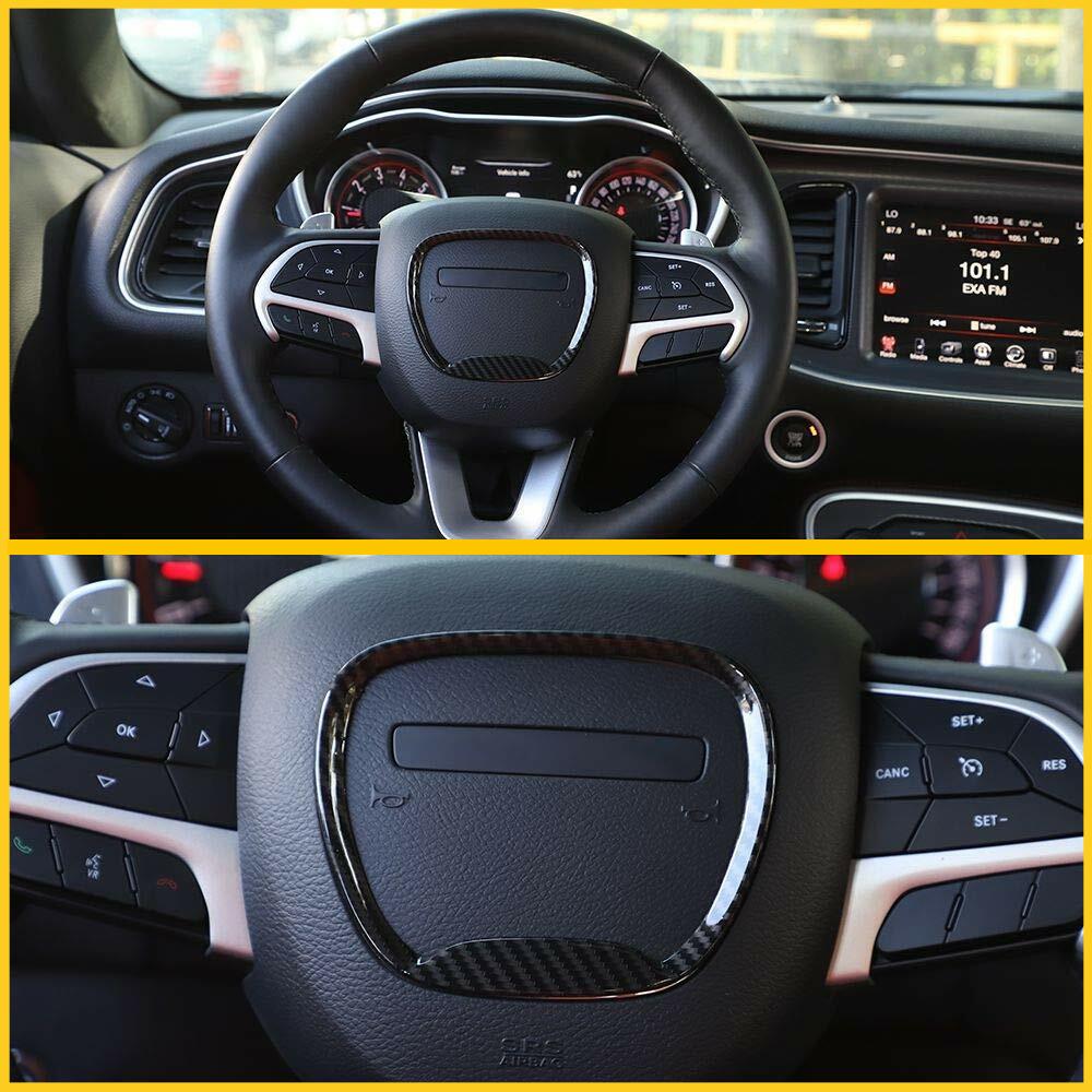 AUXITO For 2014-2021 Dodge Durango Jeep Grand Cherokee SRT8 Steering Wheel Trim Fit