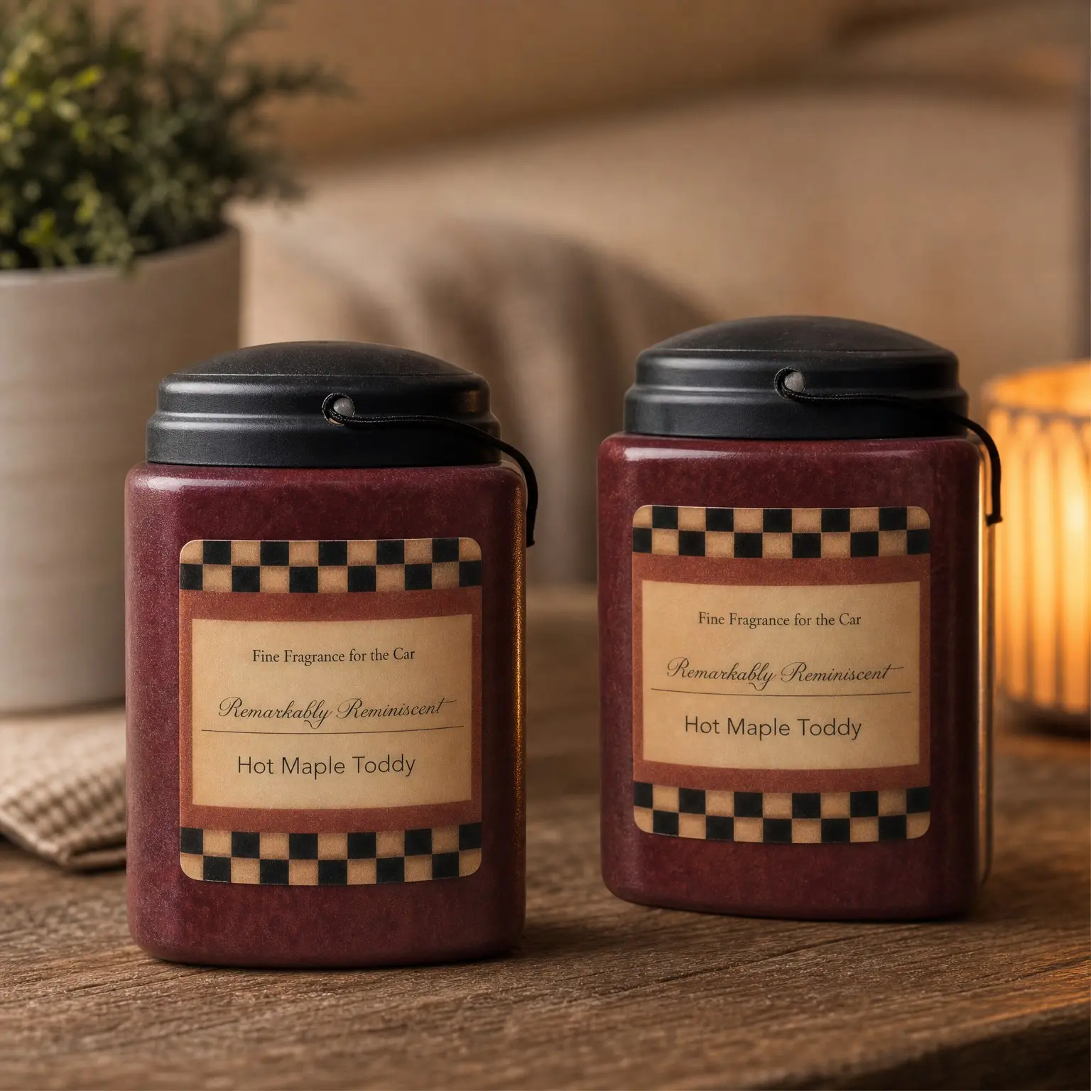 Hot Maple Toddy Car Air Freshener - Long-Lasting Scent for Auto or Home (2 Pack)Gift