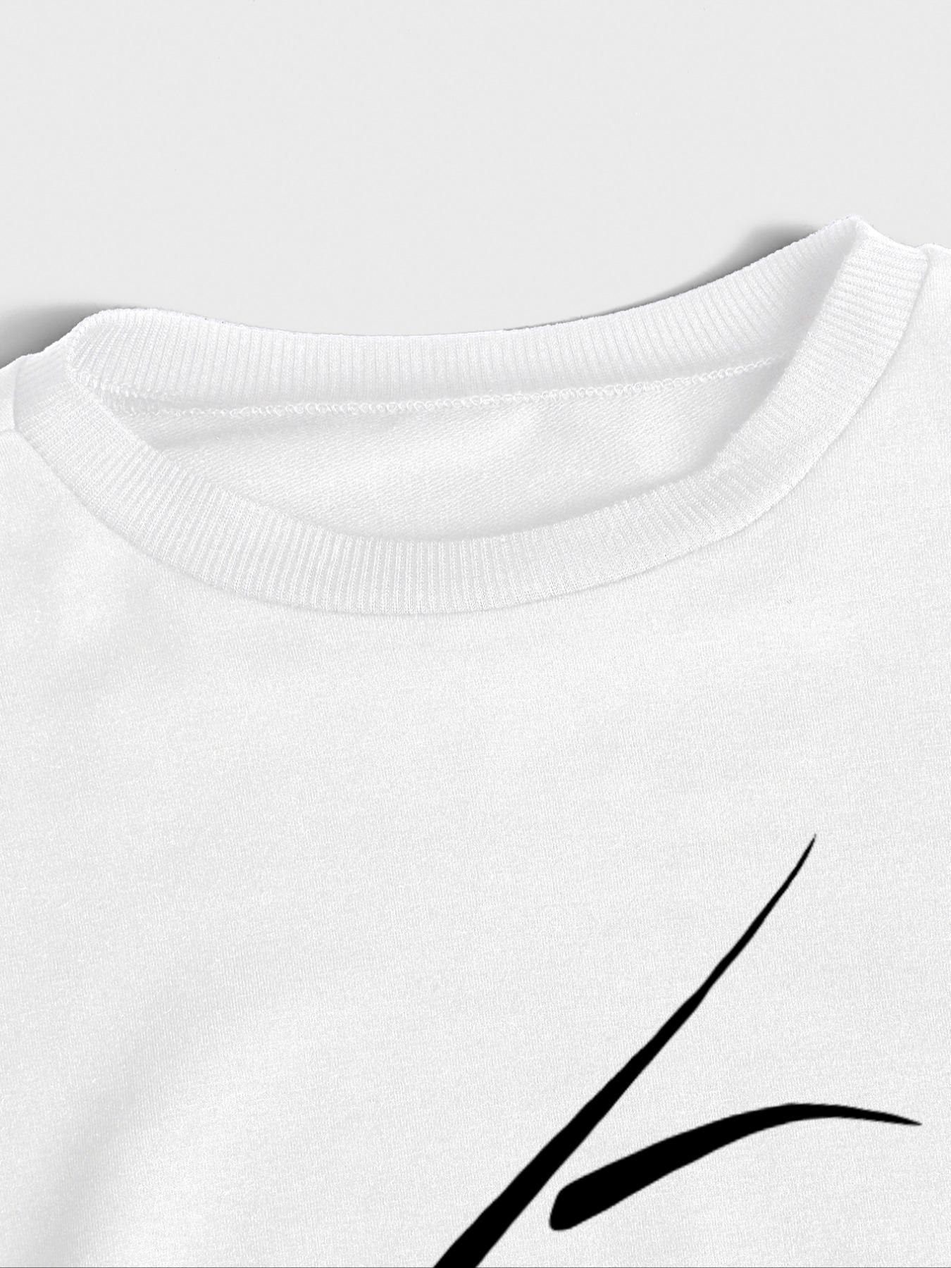 Women's 2-Piece Sweatshirt Set, Face Print Round Neck Long Sleeve Top, Long Pants, Casual Fall Winter, Holiday Sale