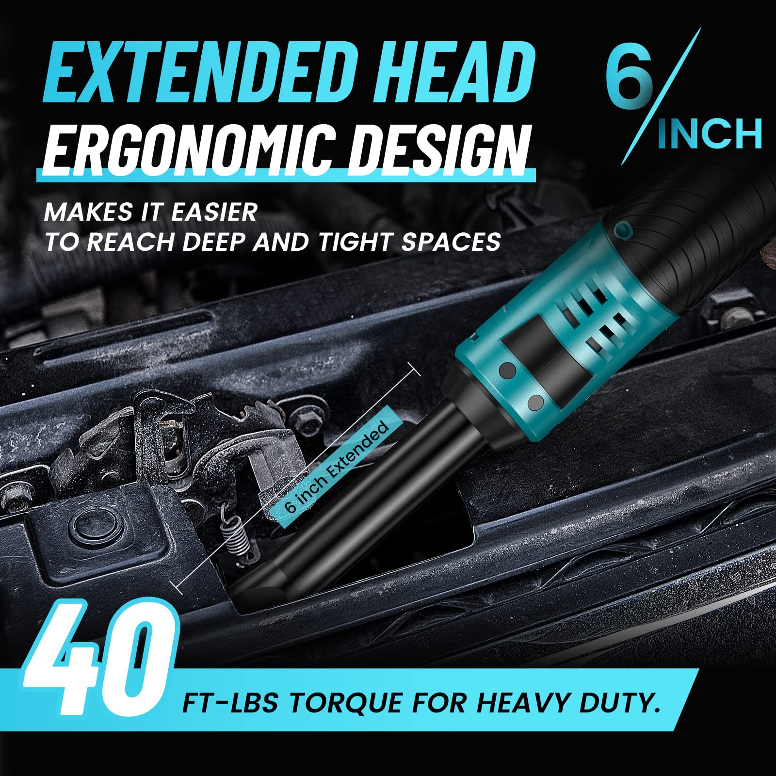 Seesii 1/2'' WH700 3-In-1 Impact Wrench + 3/8" Ratchet Wrench