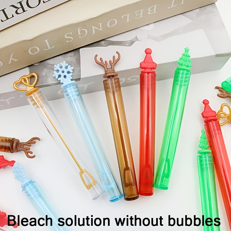 10pcs Outdoor Bubble Sticks, Fun Bubble Blowing Sticks, 4 Mixed Styles, Ideal for Christmas, Weddings, Parties, Outdoor Celebrations