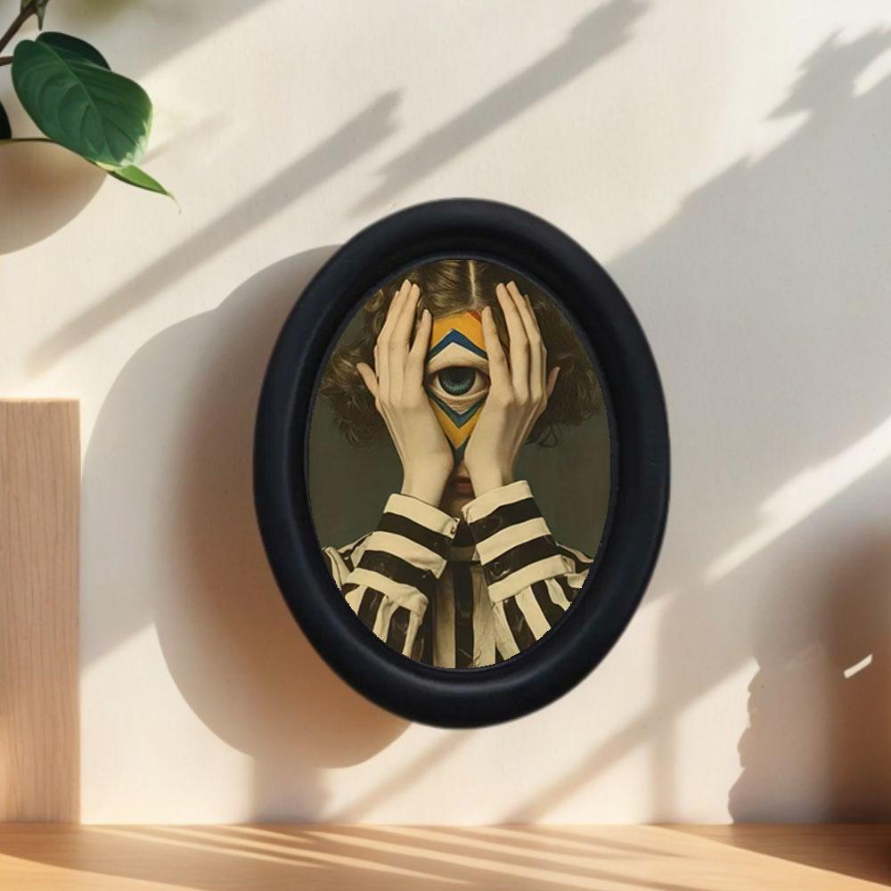 Vintage Art Style Fantasy Eye Design Abstract Face Design Wall Decor, Perfect for Halloween Christmas Thanksgiving Home Office Decoration, Room Accent, Modern Home Decor