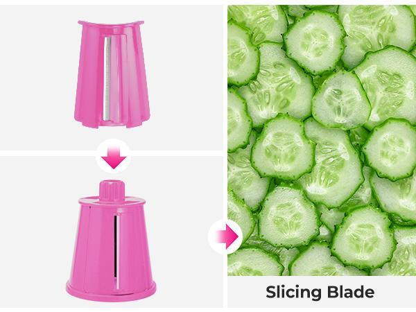 Susteas Pink Rotary Vegetable Chopper – 5 Sharp Stainless Steel Blades for Fast Slicing, Dicing & Grating! BPA-Free, Effortless Operation Manual Cheese Shredder Kitchen Utensils Susteas Pink Rotary Vegetable Chopper – 5 Sharp Stainless Steel Blades for Fast Slicing, Dicing & Grating! BPA-Free, Effortless Operation Manual Cheese Shredder Kitchen Utensils
