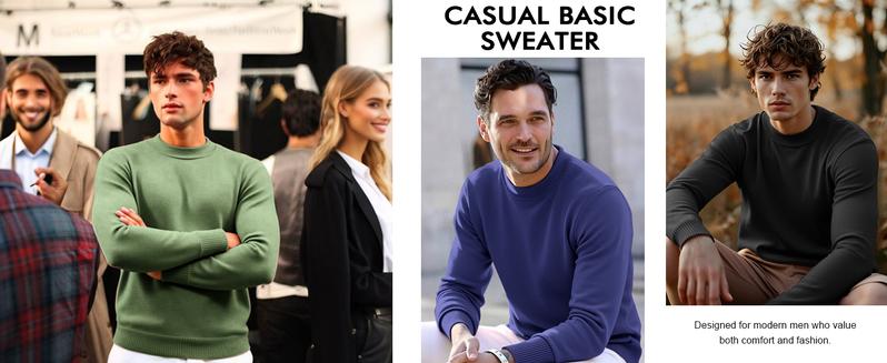 Runcati Mens Mock Turtleneck Pullover Slim Fit Casual Basic Thermal Knit Sweater Lightweight Long Sleeve Pullover Tee