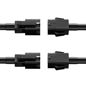 Hovano Car Lighting Kit - 4PCS 40in 4Pin Extension Cords, 4PCS 2-Way Splitters for Off-Road LED Light Bar, Casual Lighting Assemblies & Components, RGB Neon Stripes for Car Exterior Upgrade