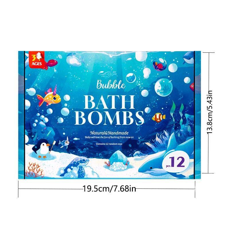 Bath Bombs for Kids with Surprisespringinside, 12 Pack Kid Bath Bombs Gift Set, Easter Basket Stuffers for Boys Girls, Bubblebath with Toys Inside