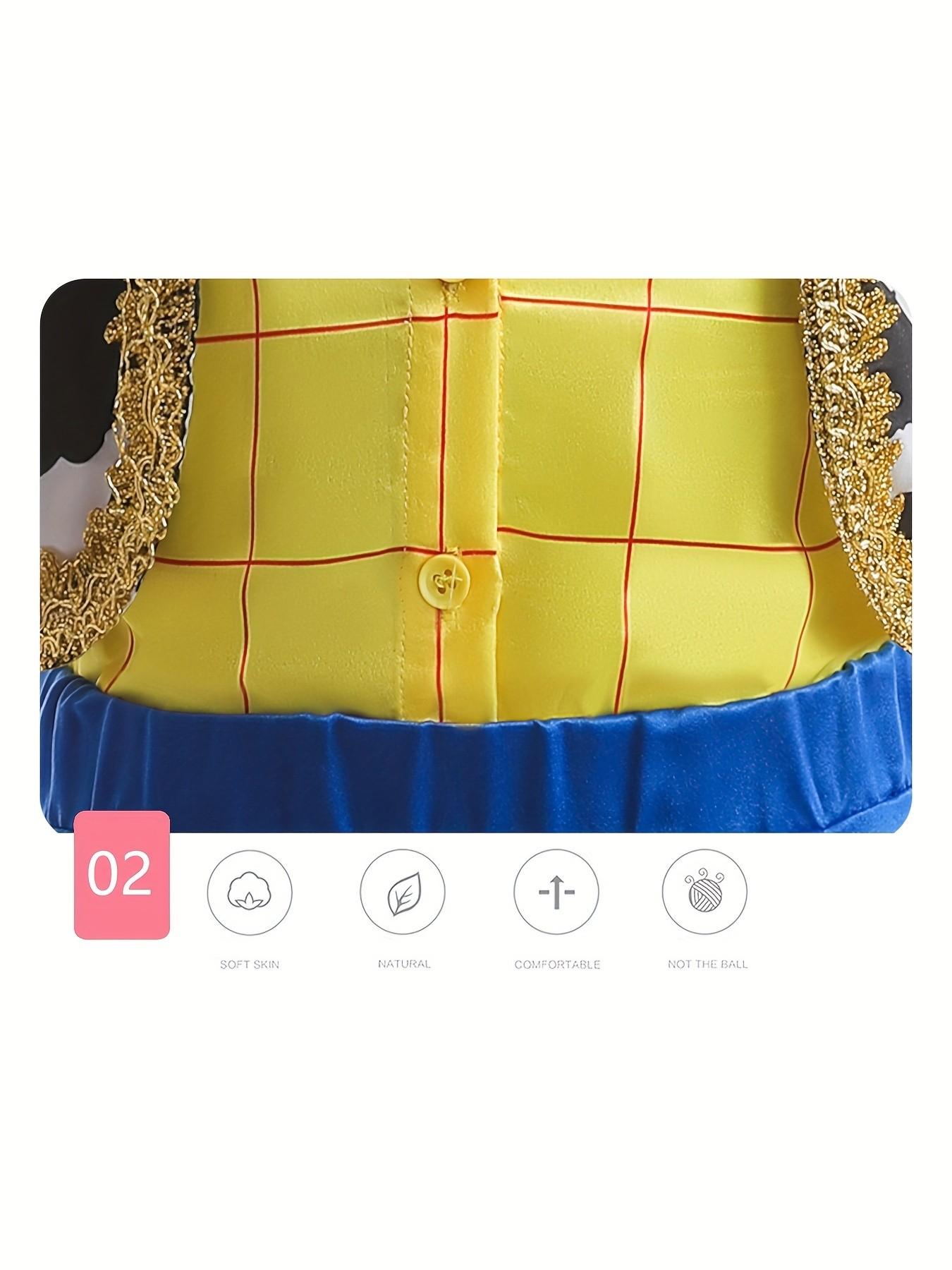 Western Cowboy Halloween Costume Set, Plaid Shirt + Vest + Scarf + Pants, Fashionable and Cool, Suitable for Boys