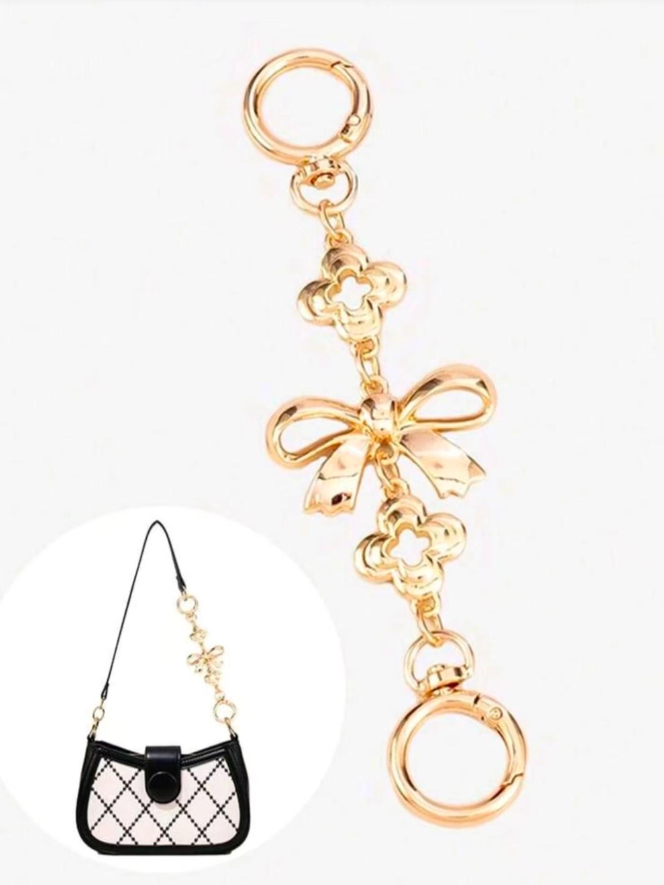 2-Pack Bag Extension Chains, Handbag Shoulder Strap Extender, Replacement Accessories for Crossbody Bags, All Seasons Use, Fashion Chain Strap