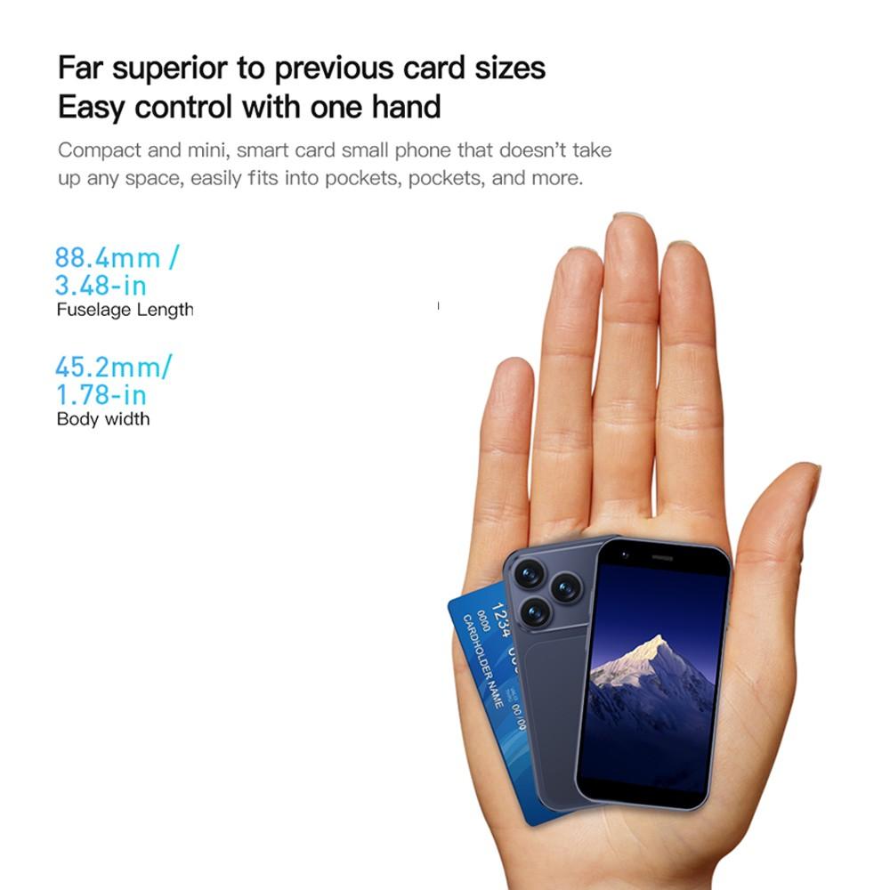 Mini Smartphone Fuffi, 3-Inch Display, Dual Sim Card Slot, 2gb RAM + 16GB Storage, Android Os, 3g Network, 900mah Battery, Type-C Charging