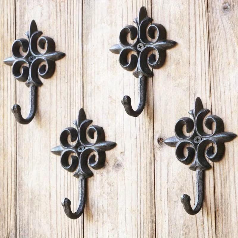 Vintage Cast Iron Wall Hook, Spear Head Hanging Rack, Durable Wall Mounted Clothes Key Bag Holder, Home Decor Hook, Indoor Outdoor Use