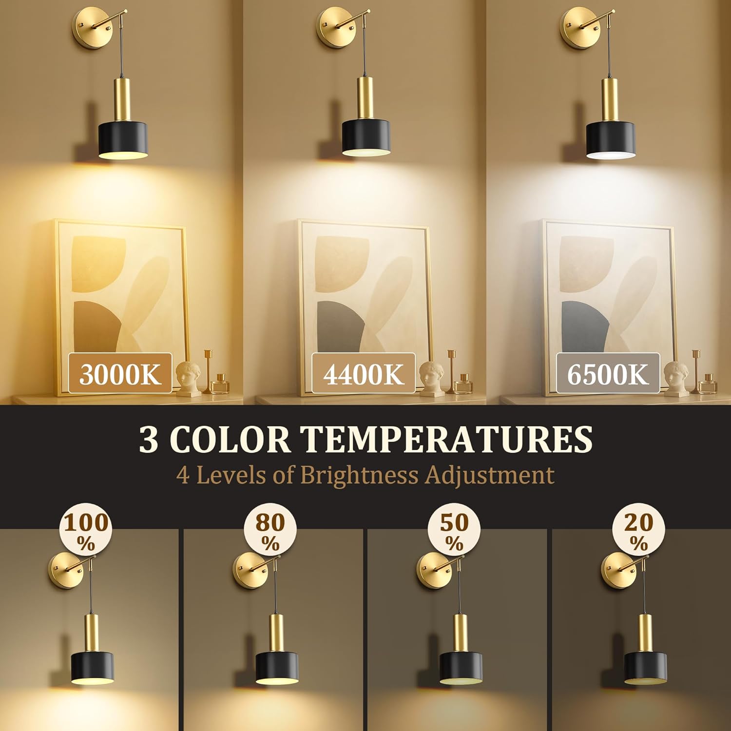 2 Piece LED Rechargeable Wall Light Set, Modern Iron Art Wall Lamp, RGB Remote Control Indoor Decor Lighting, Modern Mood Lighting