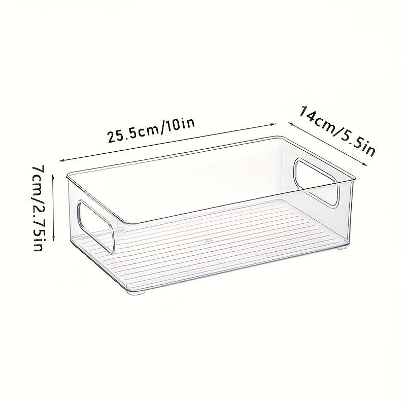 3 Pack Acrylic Drawer Organizer Clear Stackable Storage Box for Snacks Cosmetics Sundries Multi Purpose Container for Kitchen Bathroom Bedroom Living Room Office Christmas Halloween Gift Organization