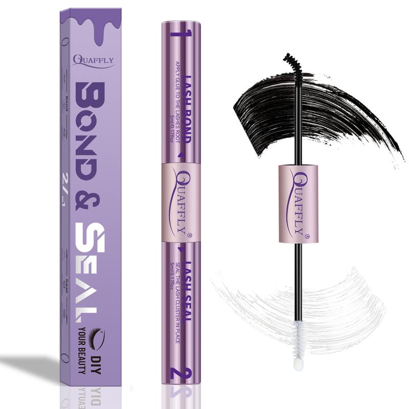 2 in 1 Long Lasting Eyelash Bond & Seal Glue, Durable Waterproof Eyelash Extension Adhesive, Eye Makeup Tool for Women & Girls, Cosmetics, DIY Eyelash Extensions #TOP PICKS