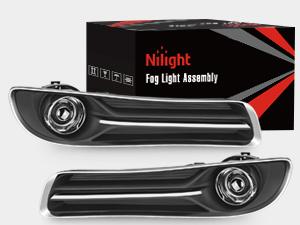 Nilight Fog Light Assembly Compatible with 2011 2012 2013 2014 Chrysler 300 Bumper Driving Lamps with Projector Lens and H11 12V 55W Halogen Bulbs Driver Side and Passenger Side Nilight Fog Light Assembly Compatible with 2011 2012 2013 2014 Chrysler 300 Bumper Driving Lamps with Projector Lens and H11 12V 55W Halogen Bulbs Driver Side and Passenger Side