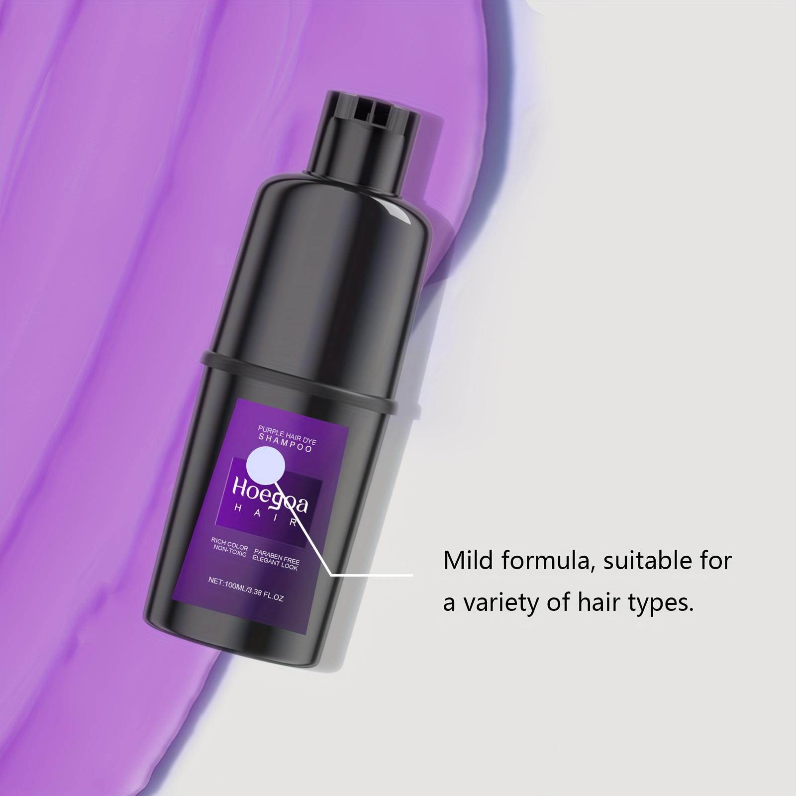 Red, purple, dazzling hair shampoo - gentle formula that does not harm hair quality, moisturizes and softens sensitive scalp, suitable for both men and women, Christmas, Halloween, autumn and winter ideal gifts