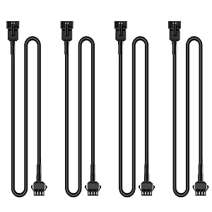 Hovano Car Lighting Kit - 4PCS 40in 4Pin Extension Cords, 4PCS 2-Way Splitters for Off-Road LED Light Bar, Casual Lighting Assemblies & Components, RGB Neon Stripes for Car Exterior Upgrade