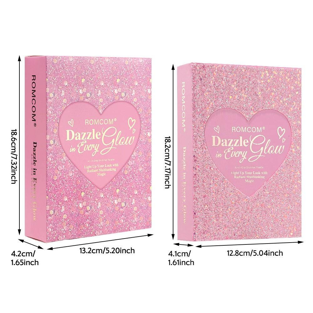 Book Style Makeup Palette Set, Eyeshadow Blush Highlight & Liquid Lipsticks, Portable Full Face Cosmetic Kit, Ideal Gift for Ladies, Makeup Sets