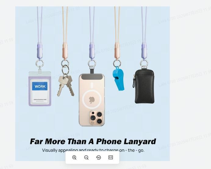 LISEN Crossbody Lanyard Teacher 60W USB C Cable for iPhone Air 17 16 15 Anti-Theft Phone Chain Crossbody Phone Strap for Most Smartphones Cell Phone Neck Holder for Women Desert Gold Silicone Metal Pad Transparent