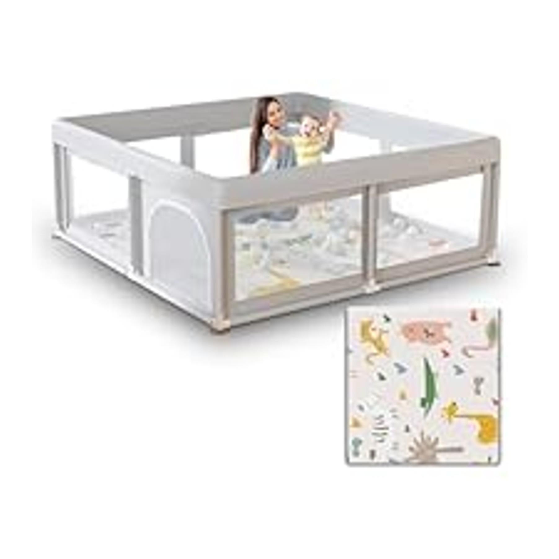 Baby Playpen 50x50 Inch, Play Pens for Babies and Toddlers Baby Fence Play Yards for Indoor & Outdoor with Breathable Mesh Anti-Fall Playpenfidget toys