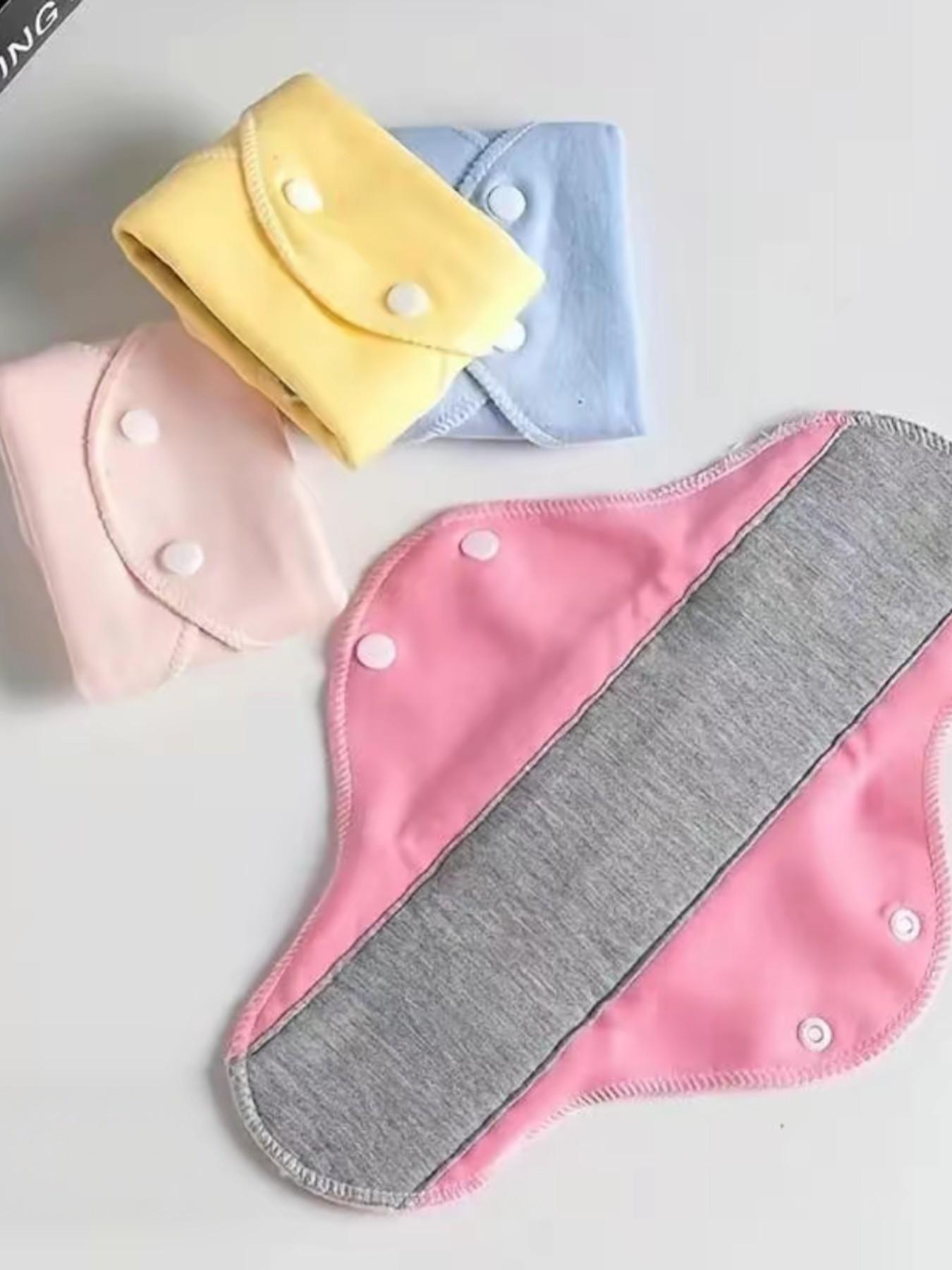 Reusable Sanitary Napkin, 3pcs Washable Soft Absorbent Sanitary Pad, Menstrual Pad, Period Pad, Feminine Care Product for Women, Feminine Hygiene Products