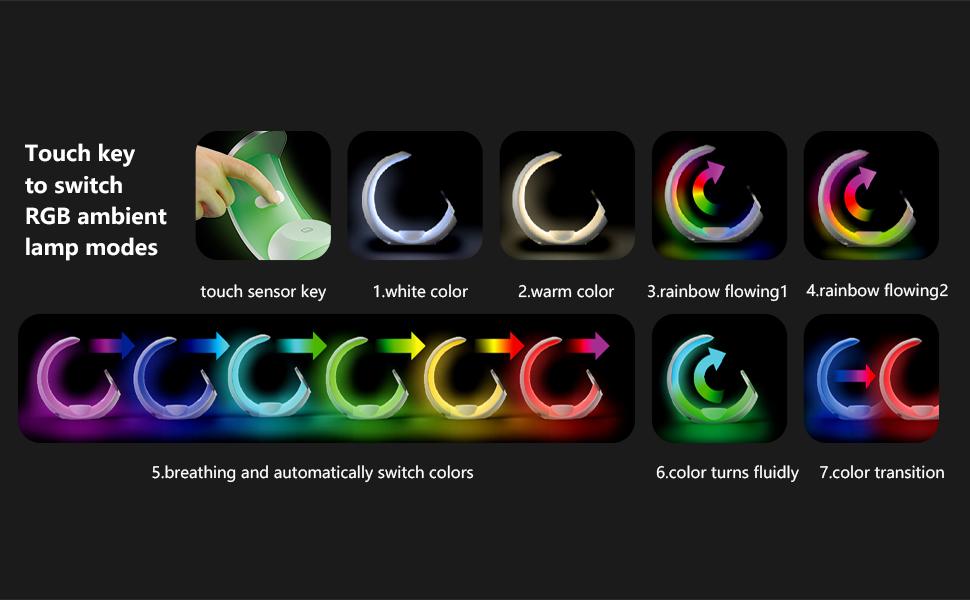 4 in 1 Wireless Charging Station LED RGB light for Apple Magnetic Wireless Charger Stand for iPhone 12-16series/Watch,Airpods/Airpod Pro (no plug)