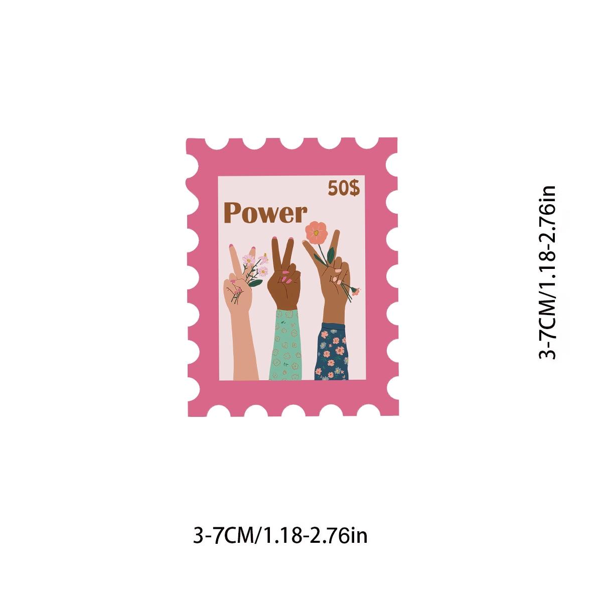 50pcs Inspirational Feminist Stickers, Sticker Packs, Women's Lib, Girl Power, Equal Rights Vinyl Stickers for Water Bottles, Laptops, Luggage