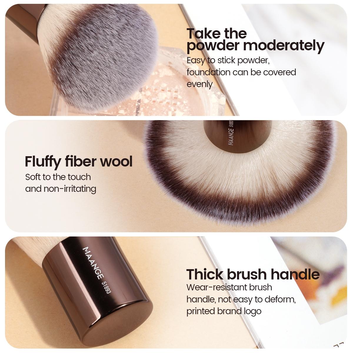 MAANGE 7pcs Makeup Brush Set, Foundation Brush Blush Brush Contour Brush Concealer Brush Tapered Brush Nose Contour Brush Eyeshadow Brush Smudge Brush Detail Brush, Essential Beauty Tools, Gift for Women & Girls, Makeup Brush Kit