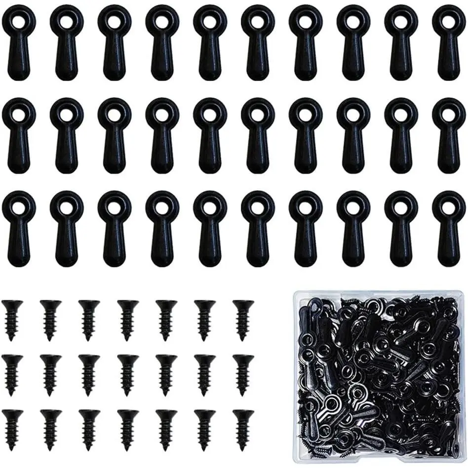 100 Pieces Metal Picture Frame Turn Button Fasteners with 100 Screws, Picture Frame Backing Clips Hardware SetGift