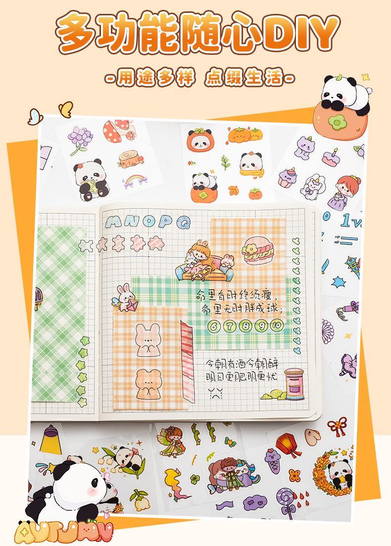 50Pcs Cute Cartoon Stickers Kawaii Decoration Stickers Kids Gift Waterproof Stickers Stationery Supplies Scrapbooking Stickers