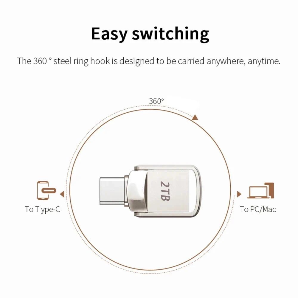 USB Flash Drive 3.2 Type C PenDrive Memory Stick Pen Drive Flash Disk for PC Smartphone Storage U Disk