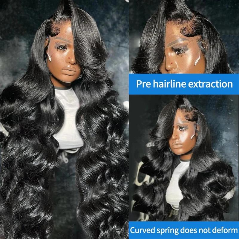 Bling Hair Body Wave Drawstring Glueless Wig Human Hair 13x4 13x6 HD Transparent Lace Wig Human Hair PrePlucked Natural Hairline Brazilian Real Human Hair Wigs Lace Frontal Natural Color 180% Density