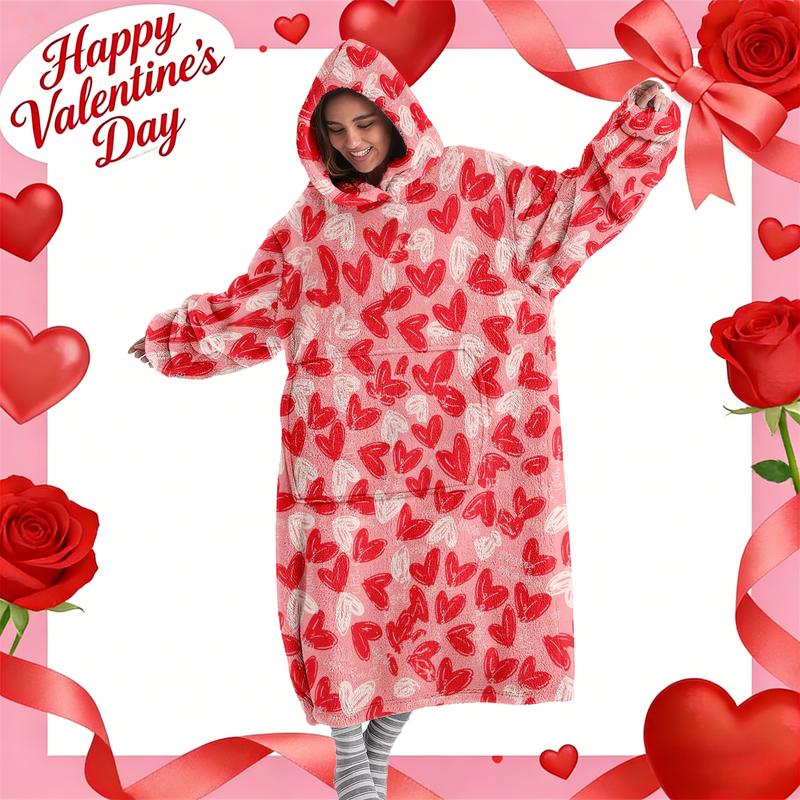 hoodie blanket，Wearable Blanket，Hooded Blanket Wearable Throw, Patchwork Chicken Hoodie Blanket, Digital Print Flannel Soft Warm Blanket for Sofa Home Leisure Air Conditioning Nap Office Bed Camping Travel Gift，Christmas Gift,Valentine's Day gift