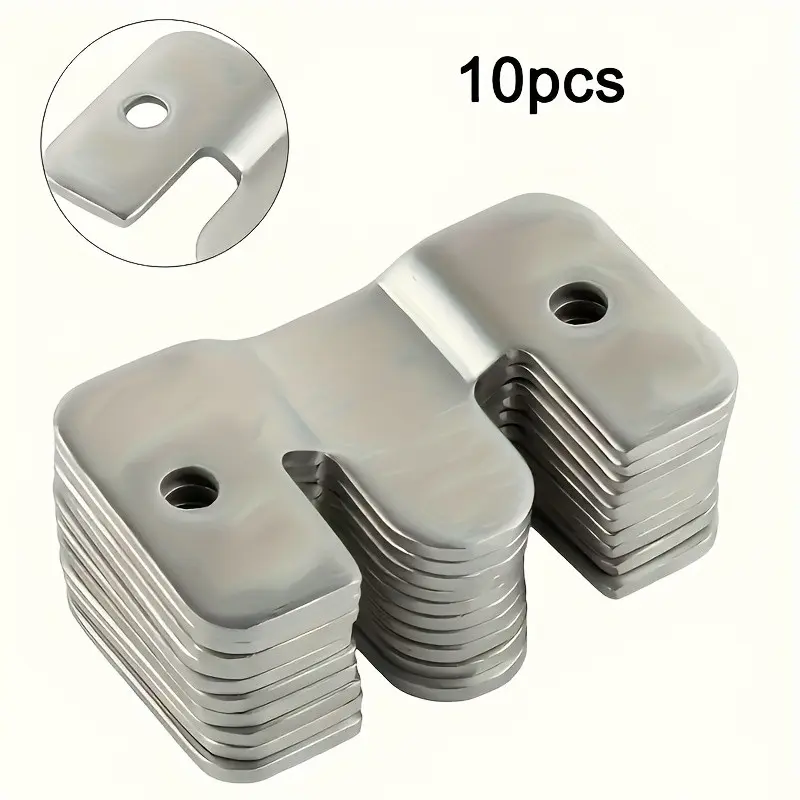 10pcs Heavy-Duty Metal Hook, Modern Style Locking Wall Bracket, Suitable for Frames, Furniture, Bed Corners, Easy to Install Hook, Wall Mount Hooks