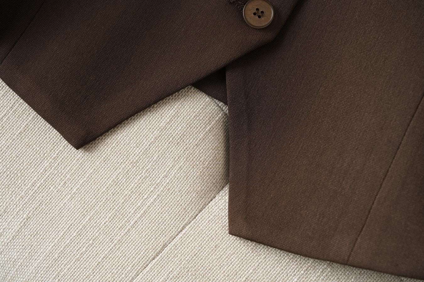 Women's Solid Lapel Neck Fitted Vest Blazer, Elegant Fashion Casual Vest Coat for Work Office Business, Ladies Spring & Fall Clothes